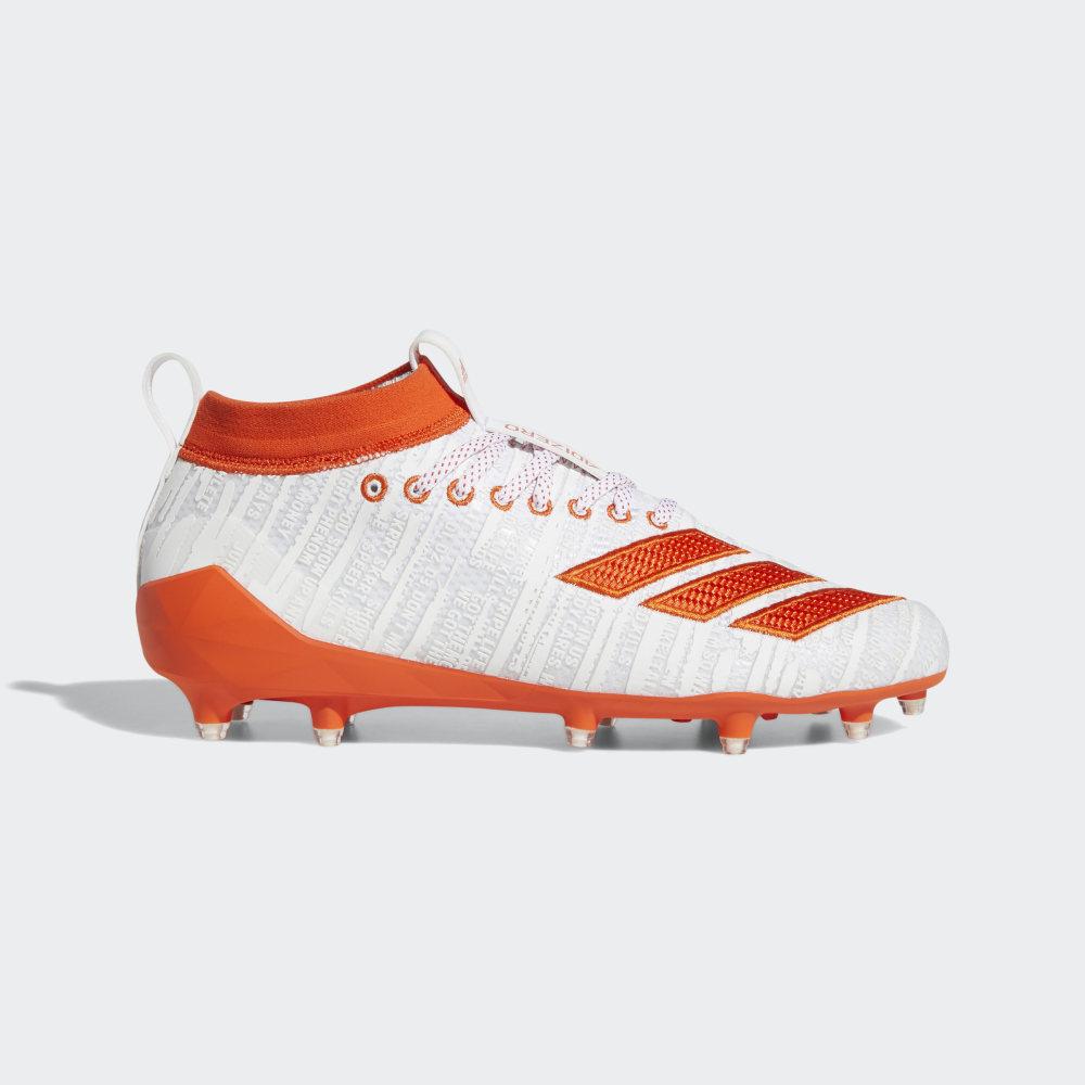 Adidas Men's adizero 8.0 Football Boots White/Orange Ireland EE7452